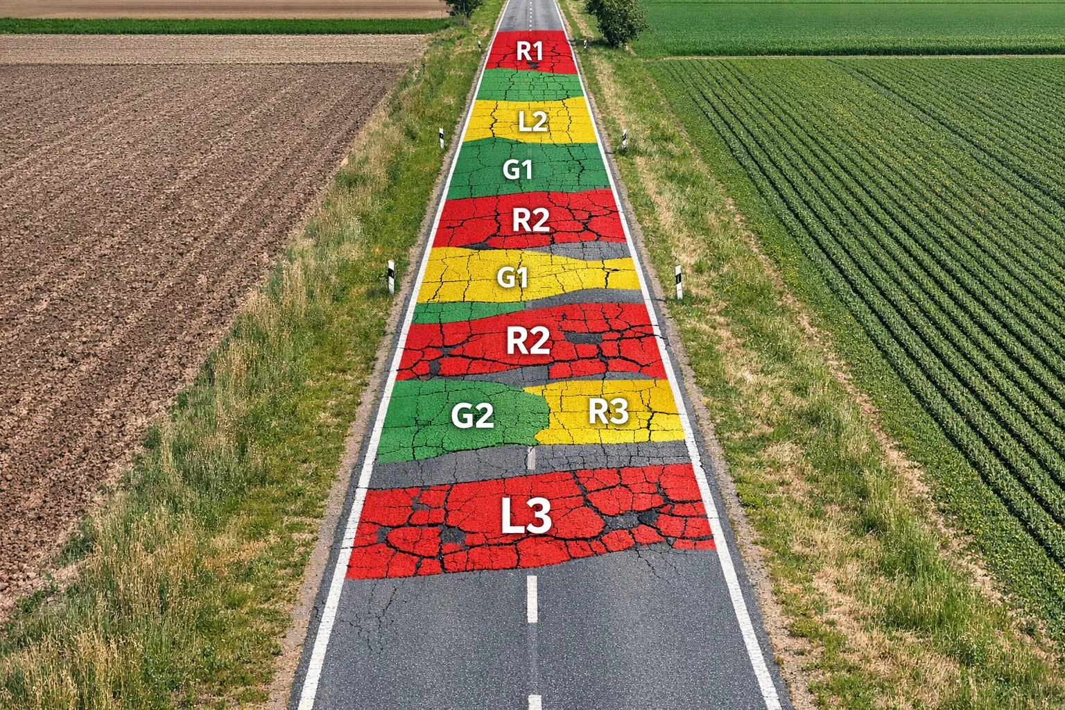 E-EMI Bewertungsmanagement – Klassifikation von Straßenschäden nach E-EMI-Standard