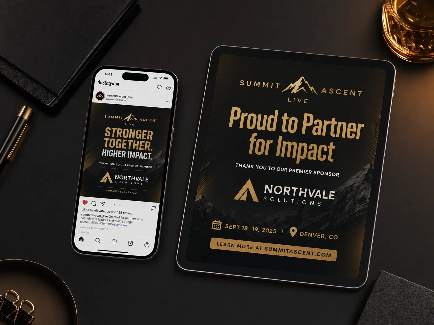 Social media posts for event sponsors