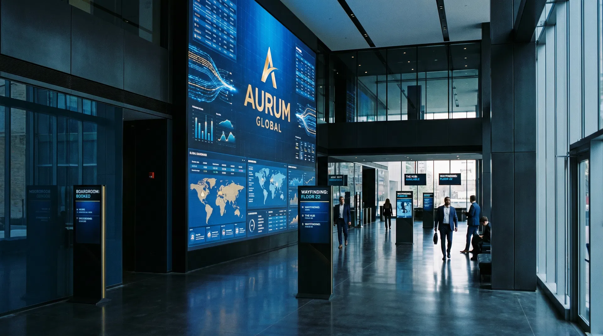 Global HQ Lobby Video Wall Redefines First Impressions