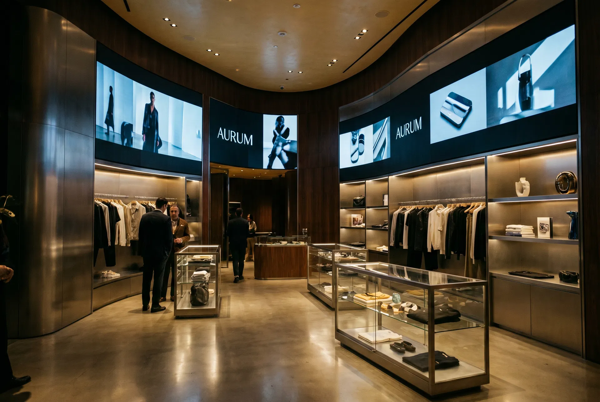 Retail digital signage display installation