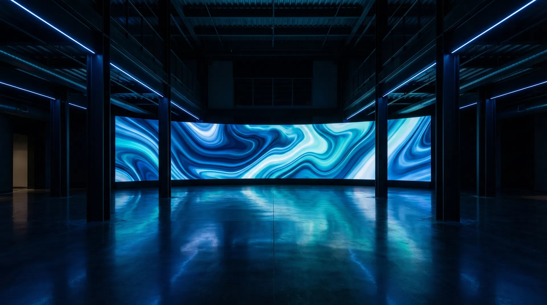 Digital signage video wall installation