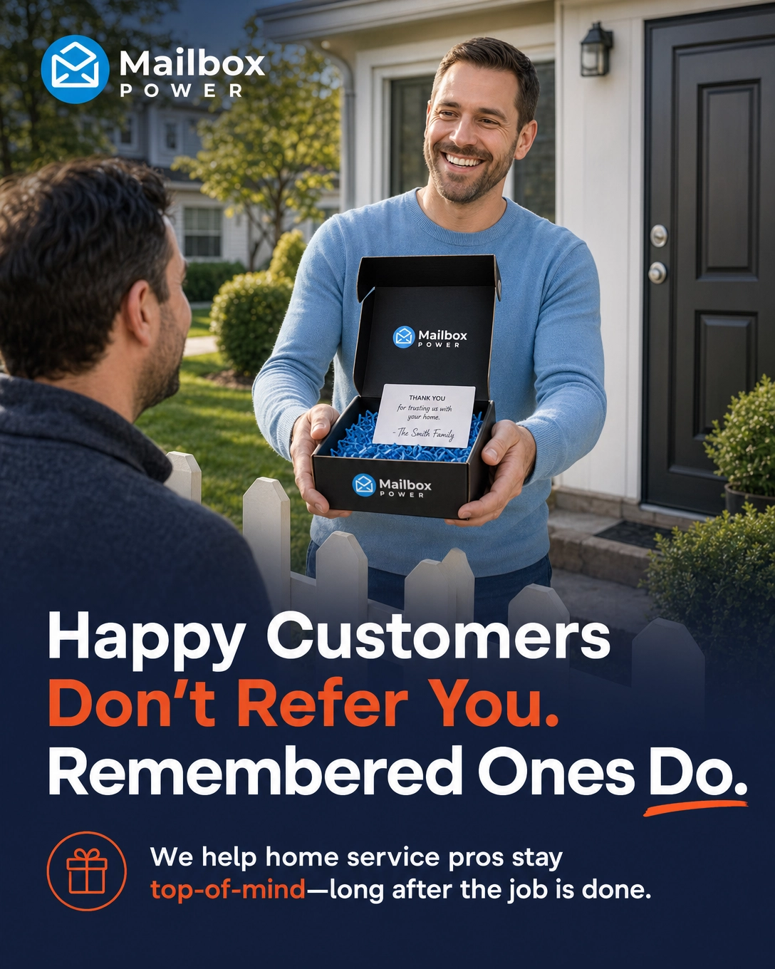 Happy customers referring Mailbox Power clients