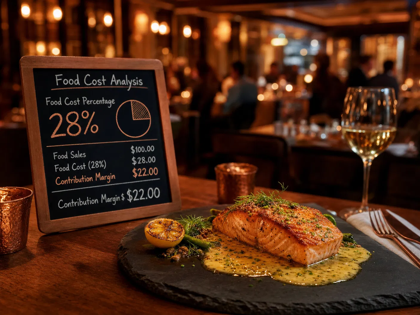 Food cost analysis visual