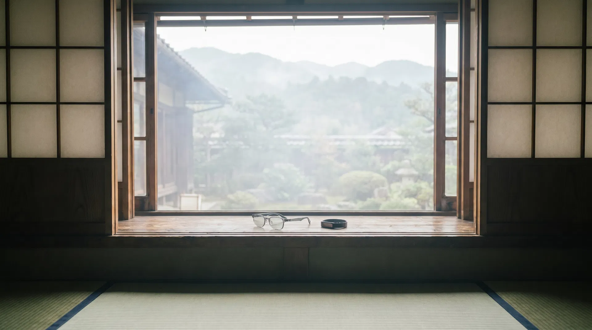 風景に情報を重ねる眼鏡——スマートグラスと、見立て・借景・名所図会が育てた風景の見方