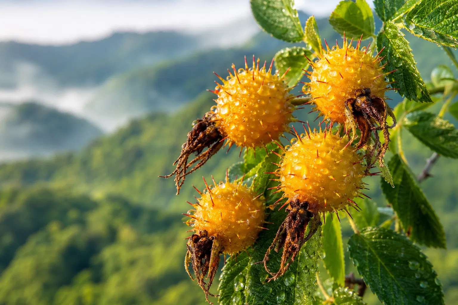贵州高山刺梨果实