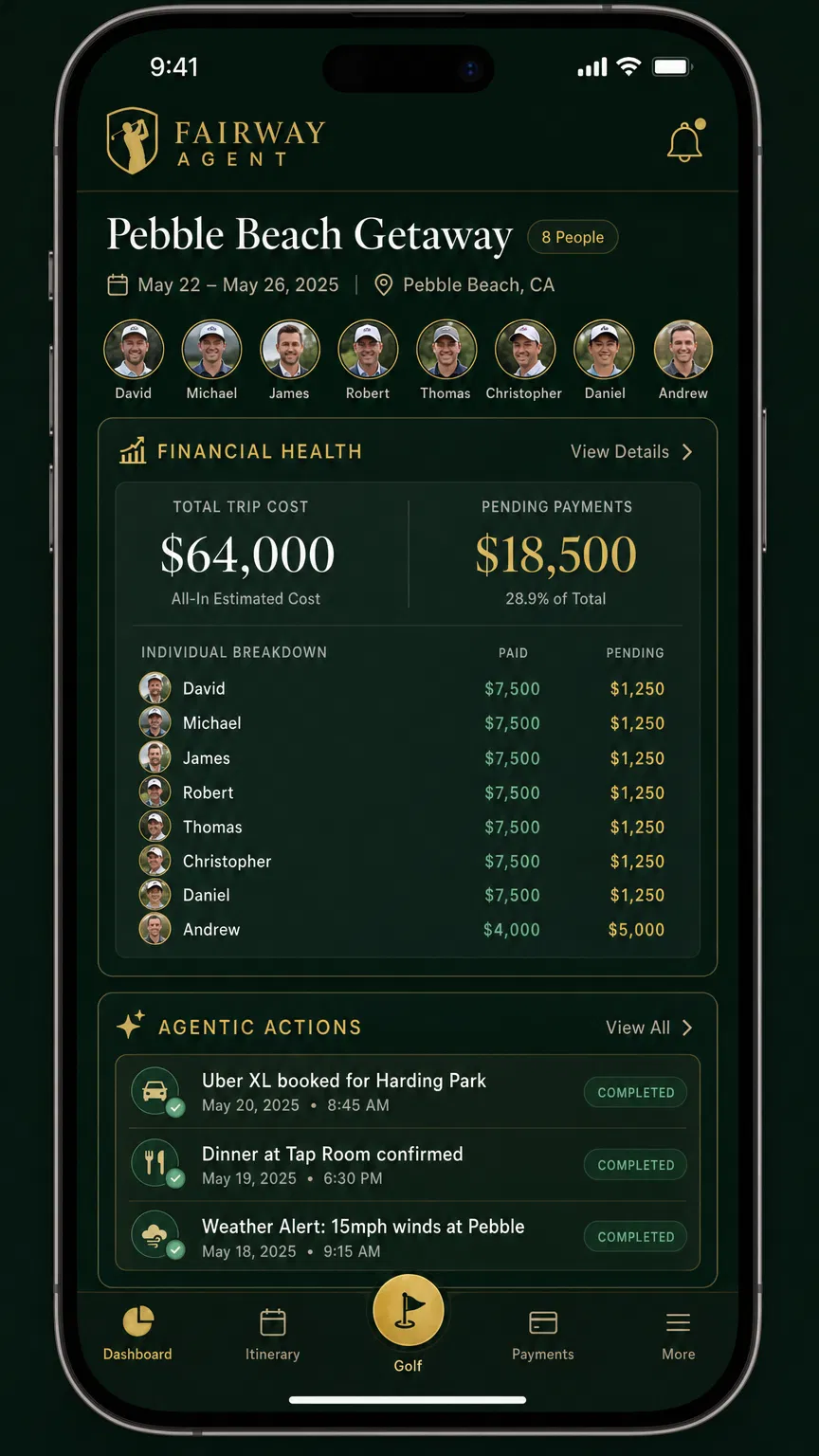 Fairway Agent Dashboard