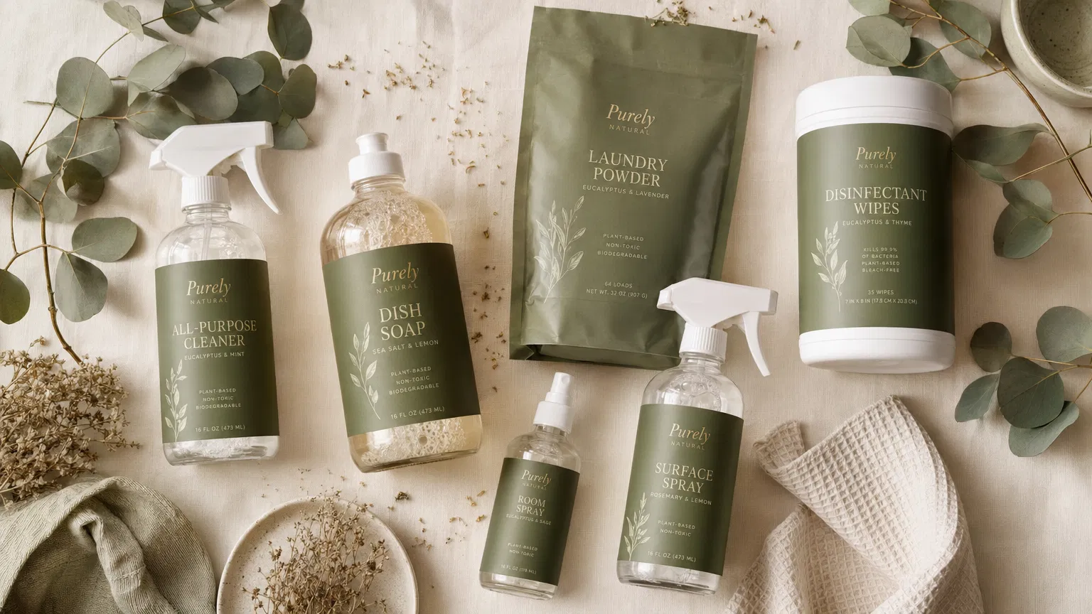 Purely Edenic Essentials natural cleaning collection