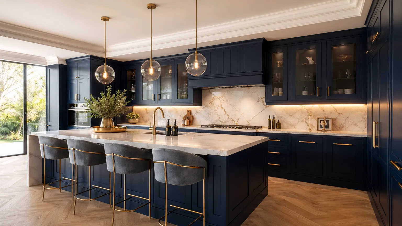 Bespoke Navy Kitchen