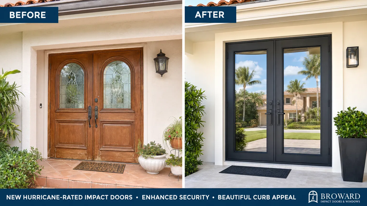 Broward County Impact Doors Installation