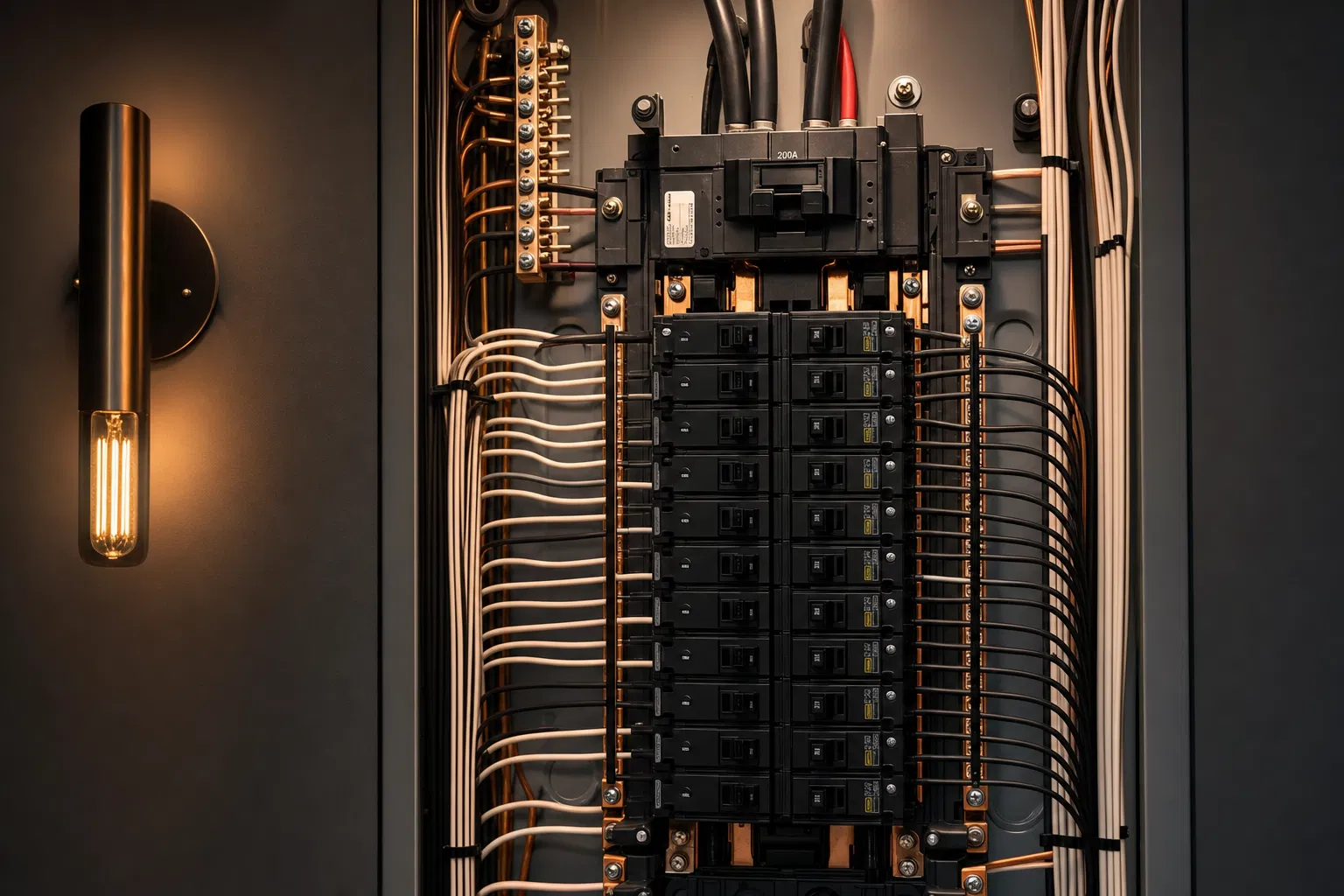 Professional electrical panel installation