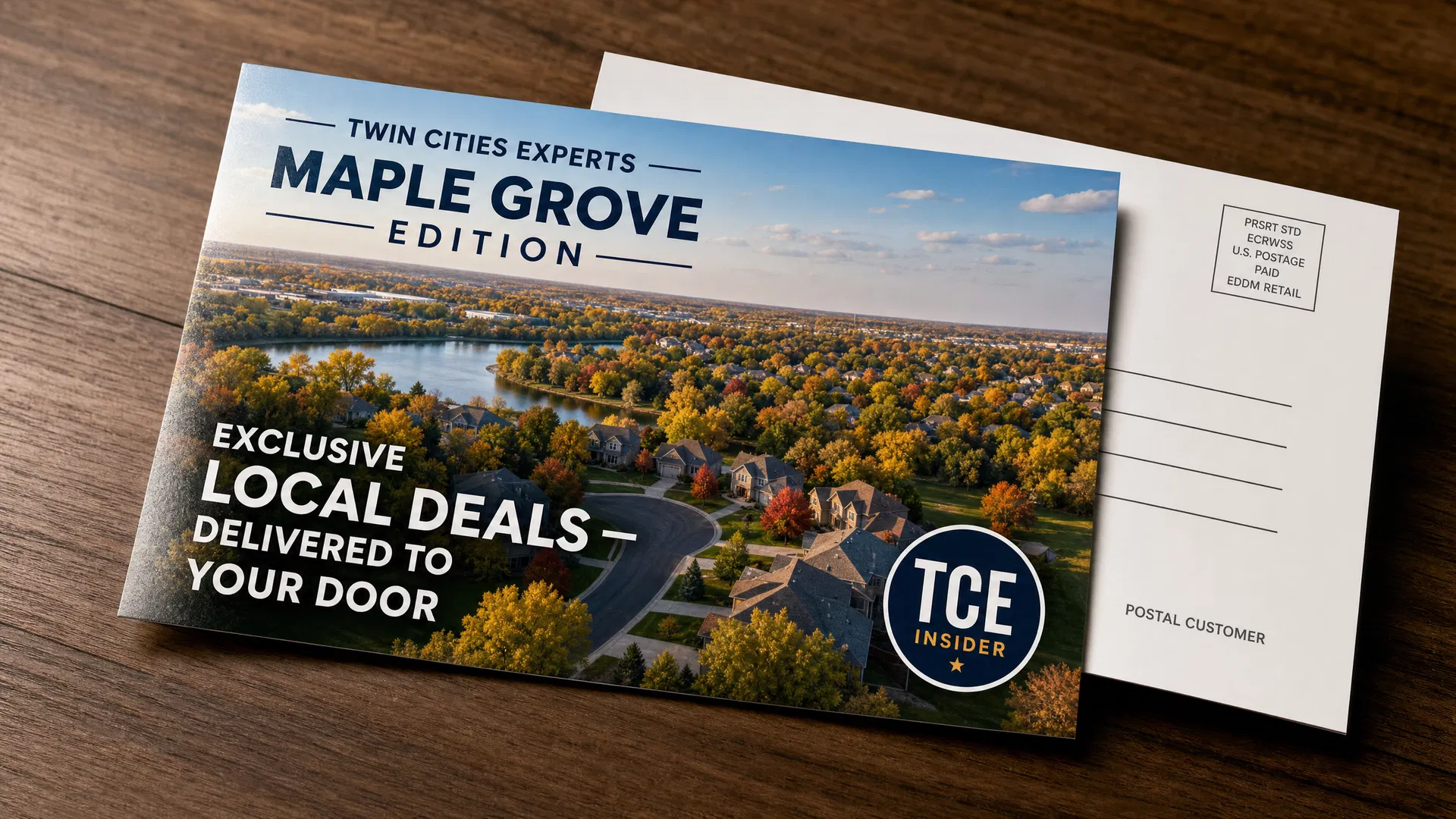 TCE Insider Maple Grove postcard campaign