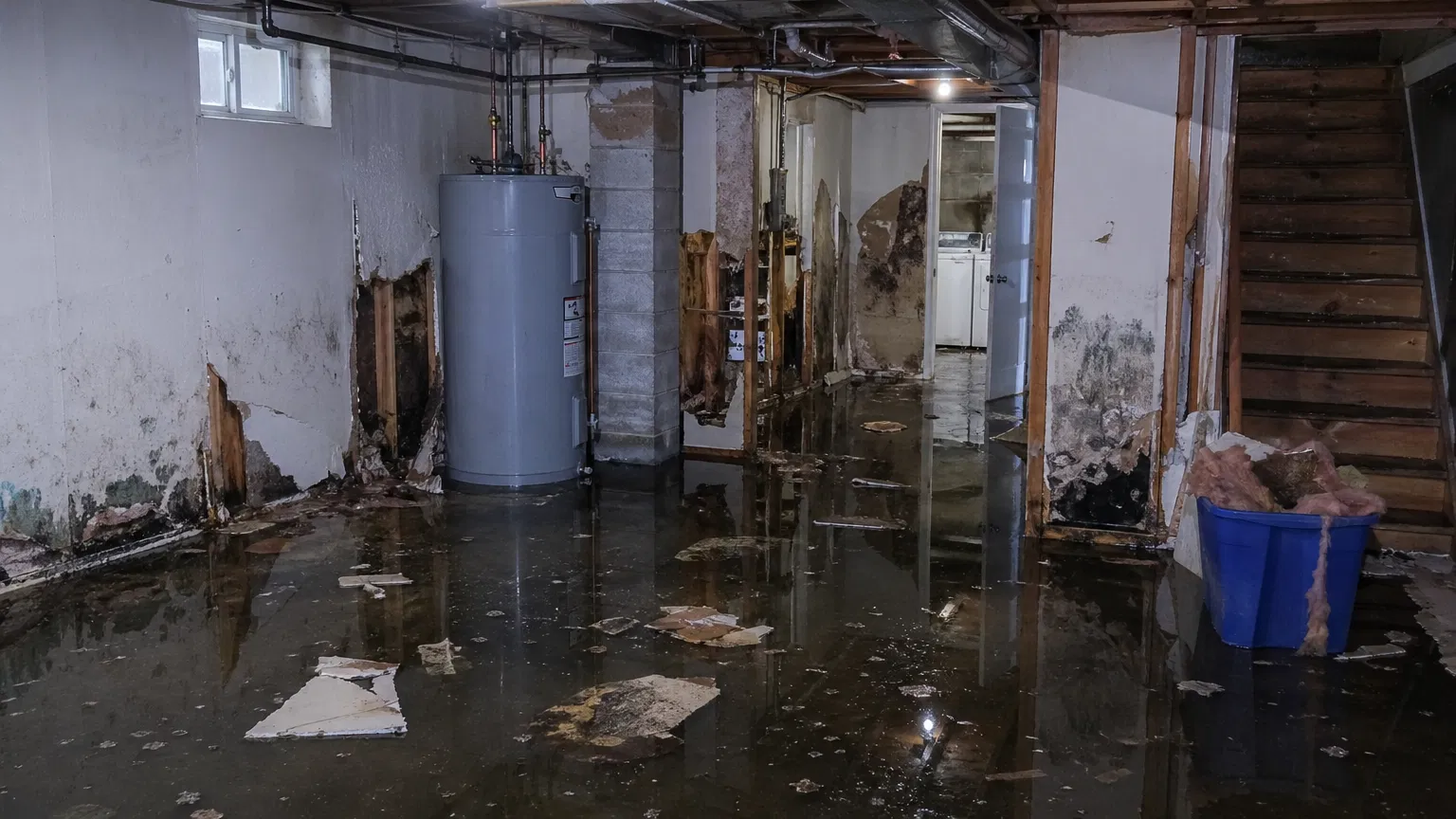 Before: Water damage