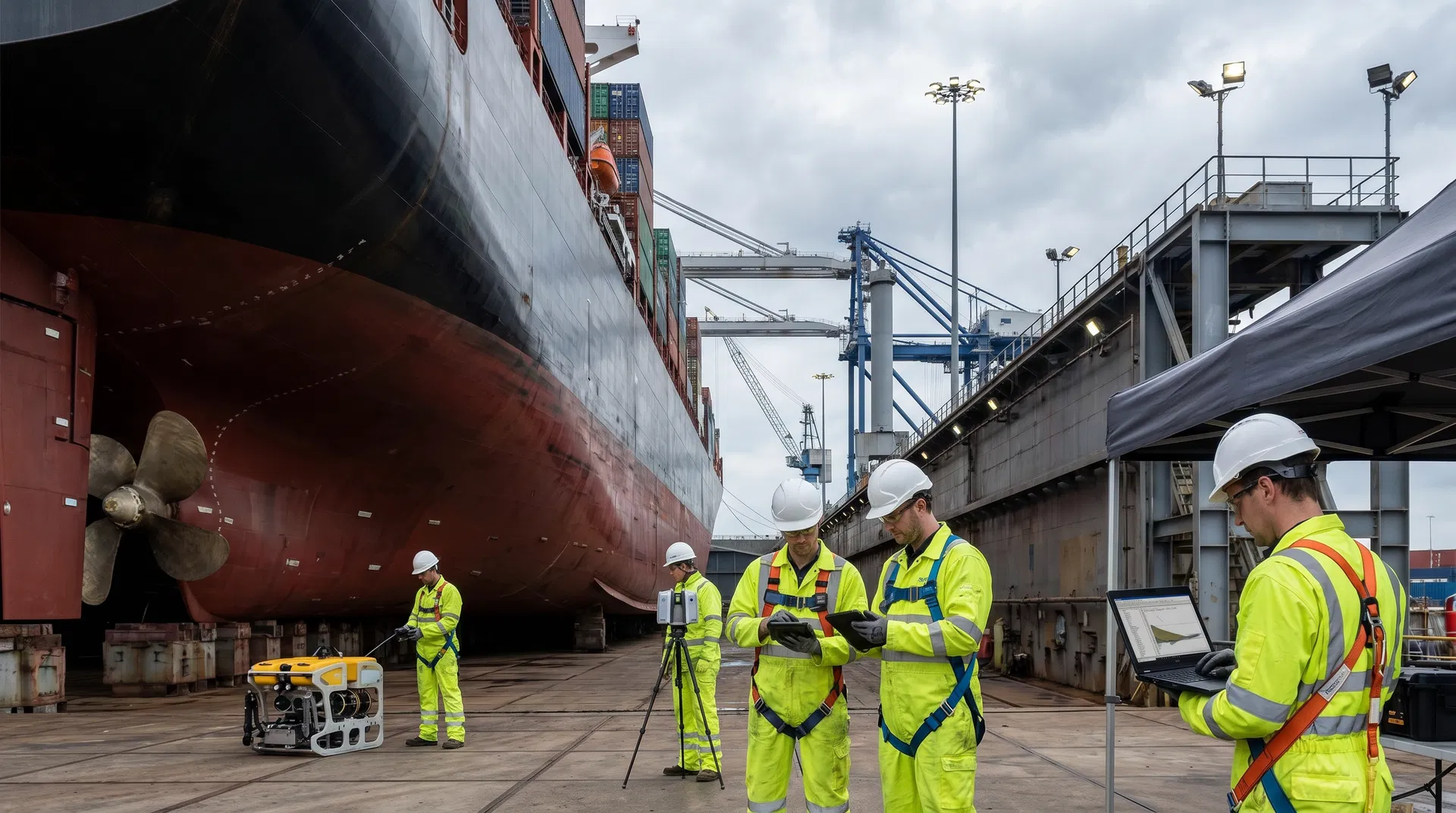 فحص وصيانة السفن