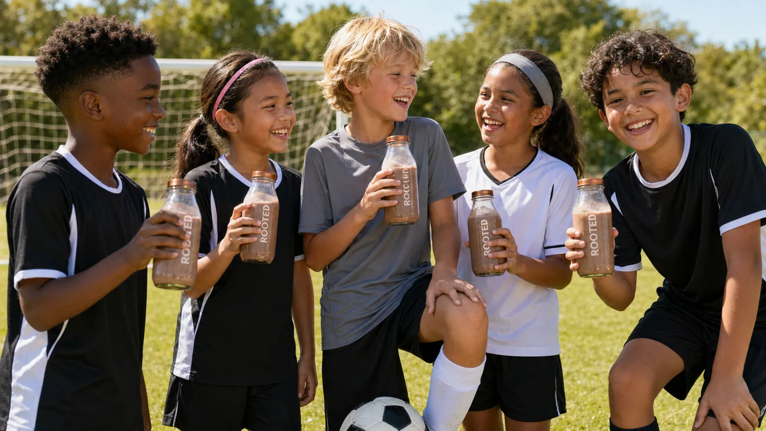 Kids Playing Soccer with ROOTED
