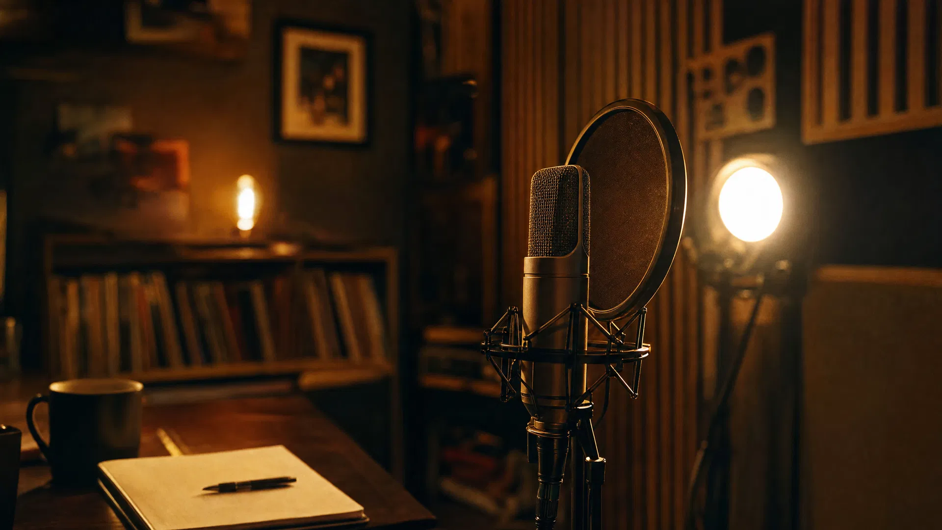 Recording microphone setup
