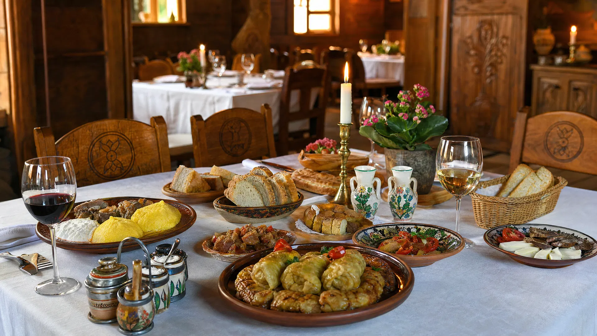 Restaurant în centrul Craiovei — mâncare tradițională românească