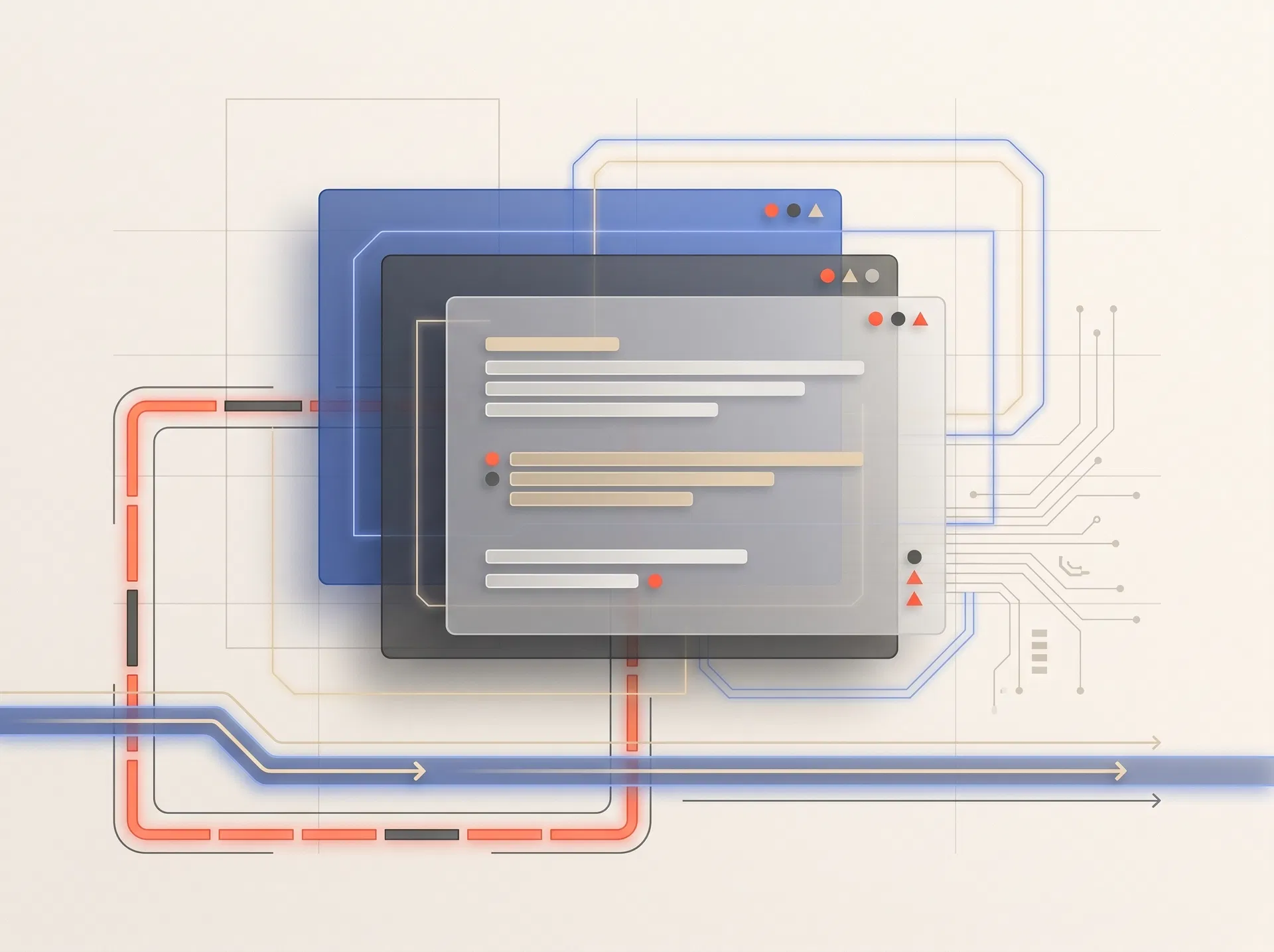 Abstract structured data packet card