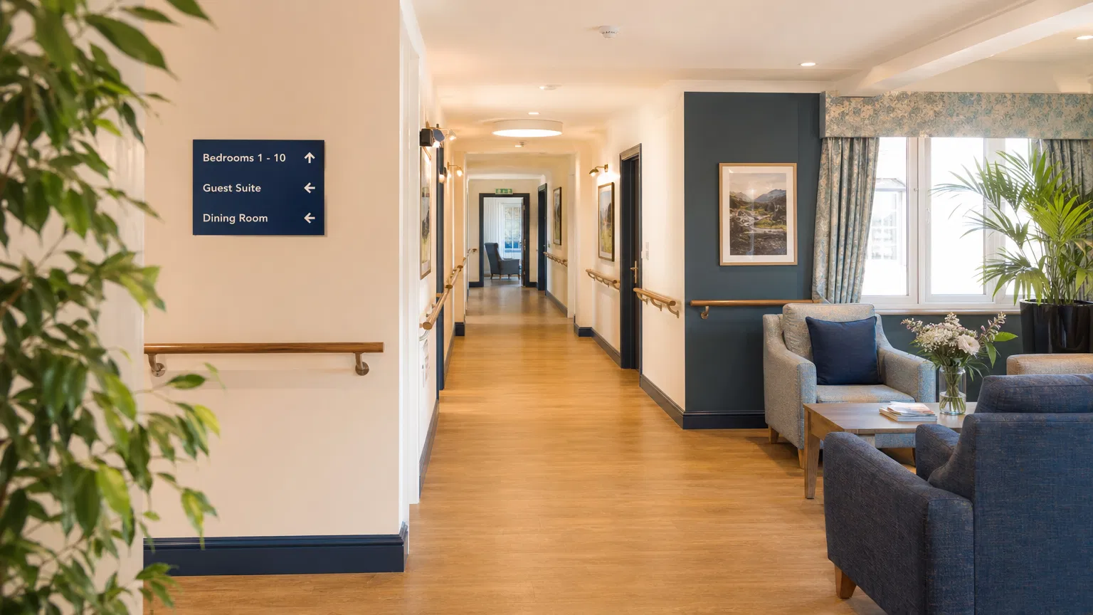 Modern care facility interior
