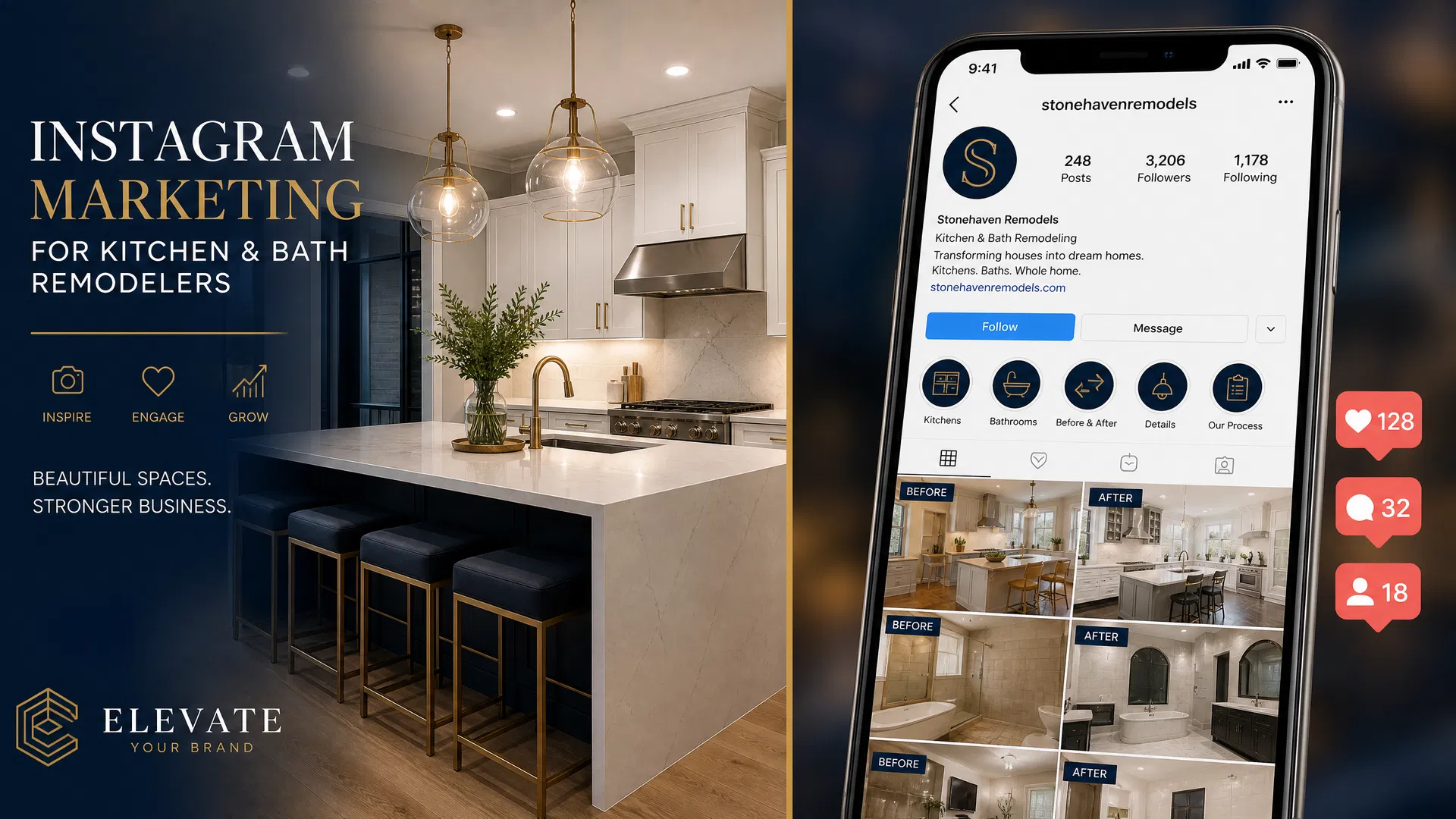 How Kitchen & Bath Remodelers Should Use Instagram to Win More Projects