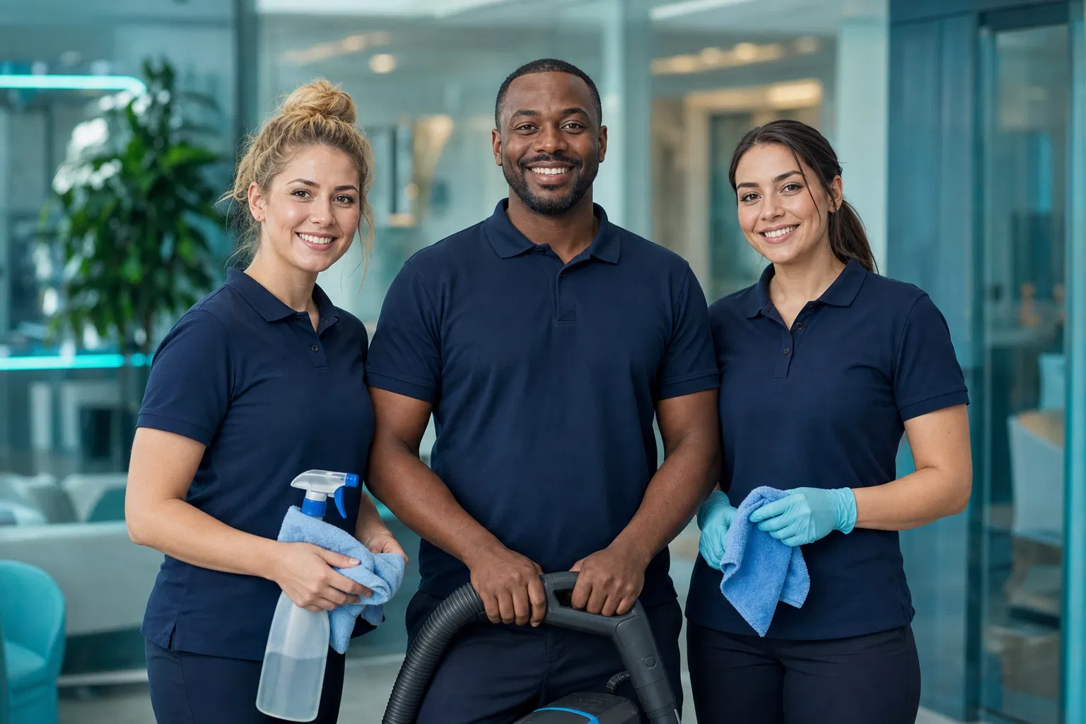 Insured, trained Clean Aura Collective cleaning team in Leeds