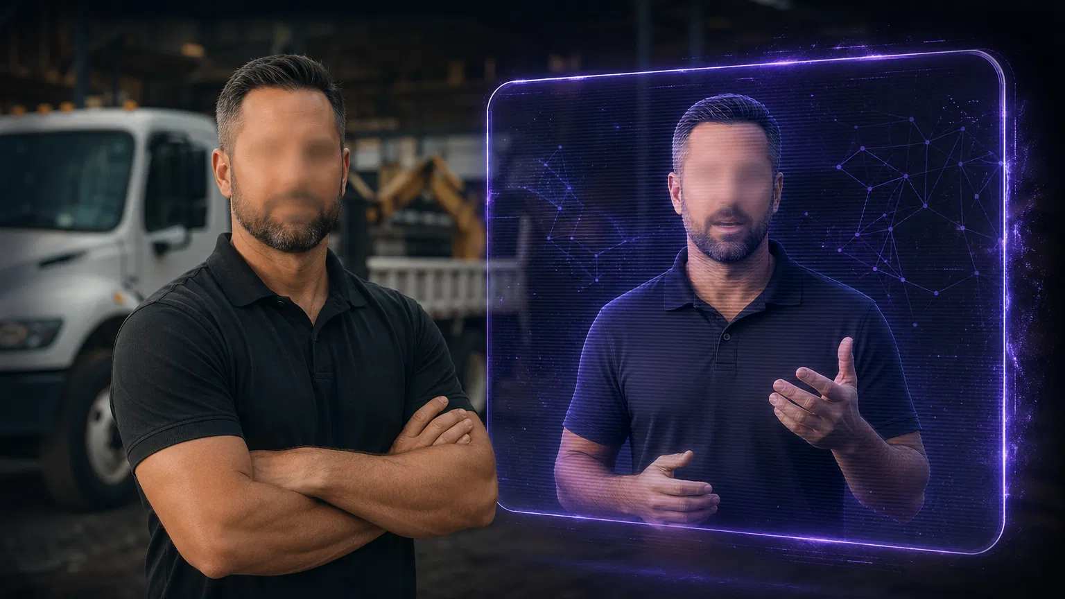AI avatar twin for contractor video marketing