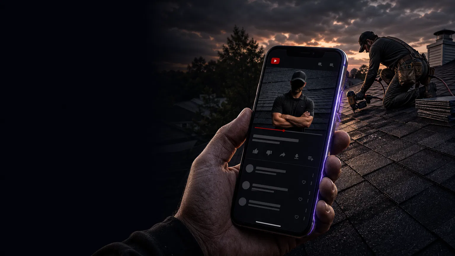 Contractor AI video marketing hero