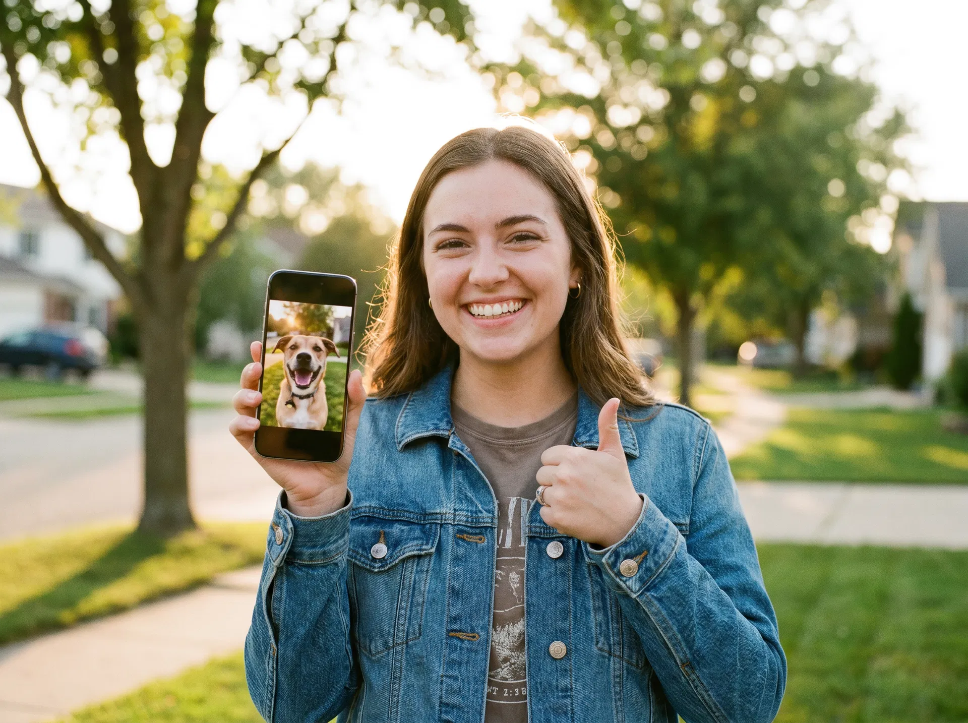 Happy customer with repaired iPhone