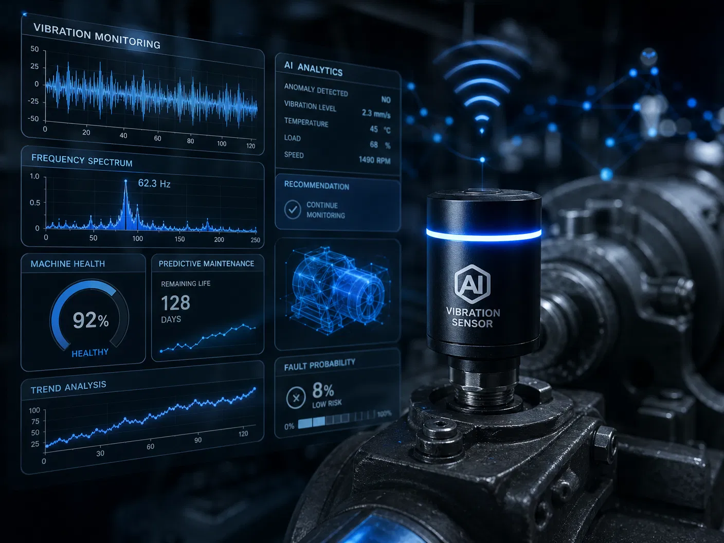 AI 예지보전 진동센서