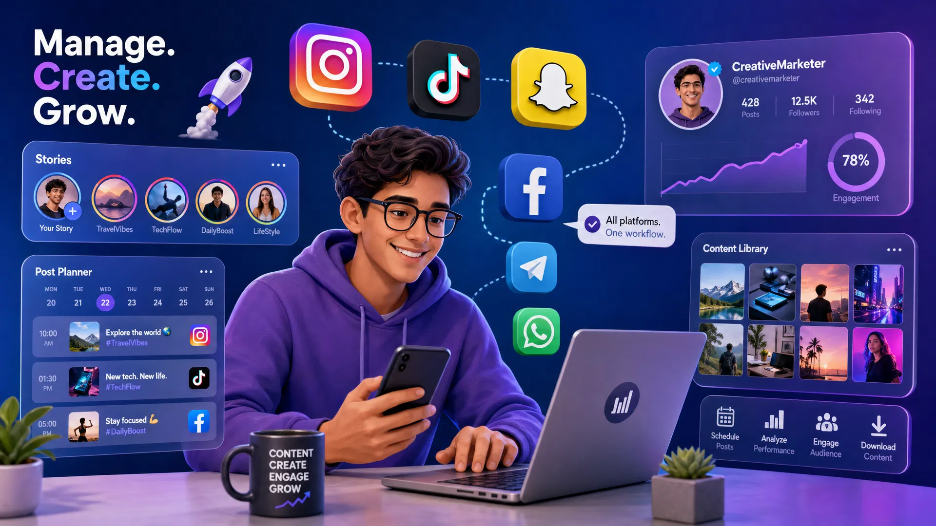 StoryViewerTools - View stories, download status, explore profiles