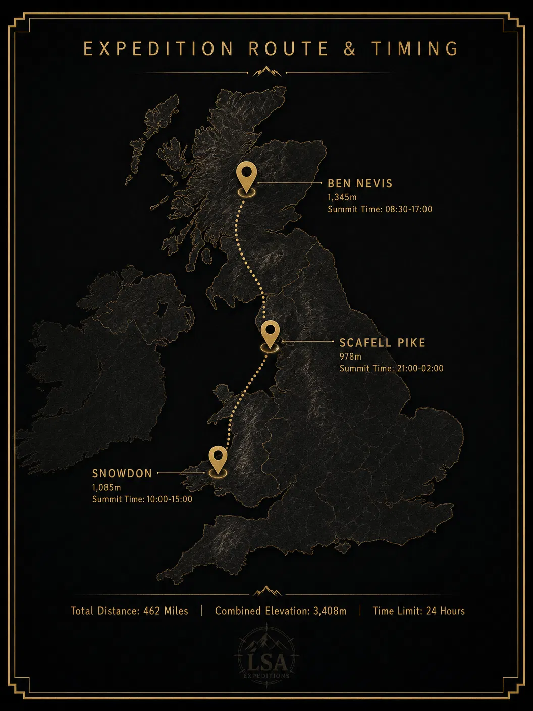 LSA Expeditions — Expedition Route and Timing