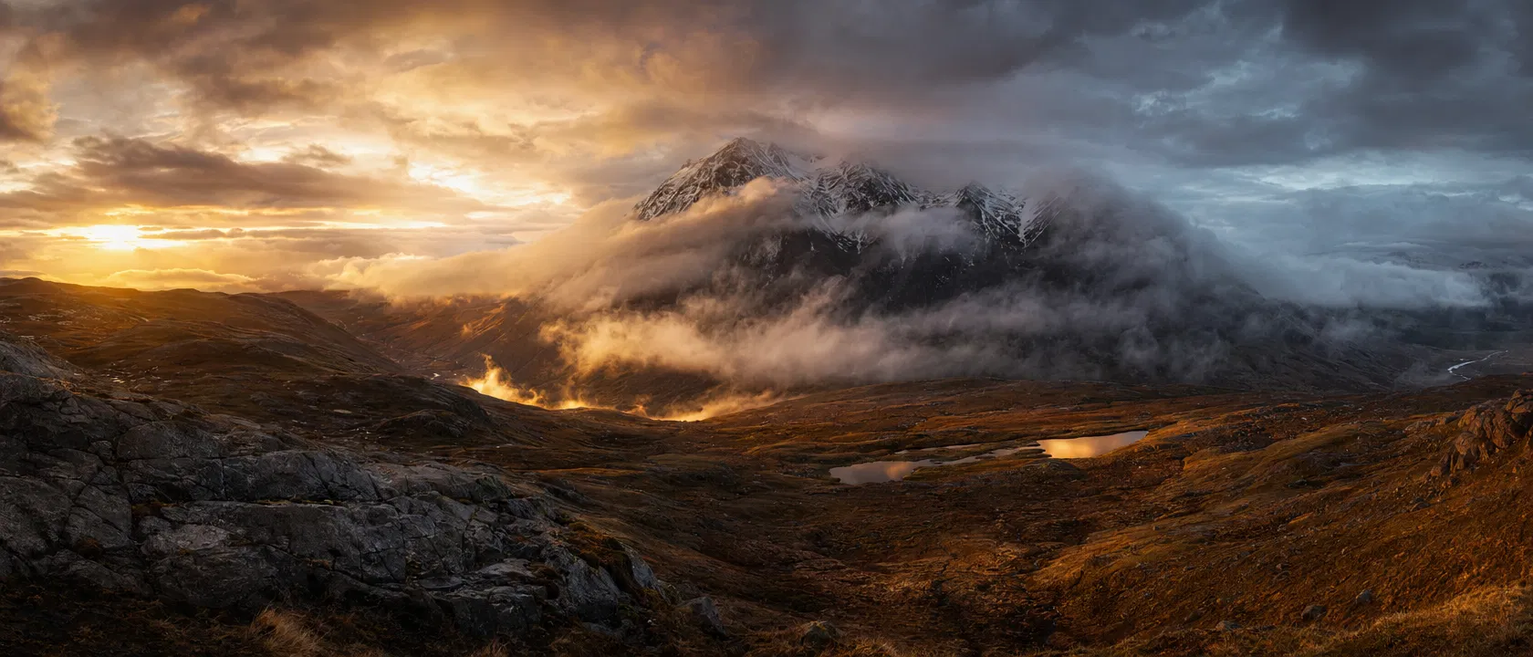 Dramatic mountain landscape