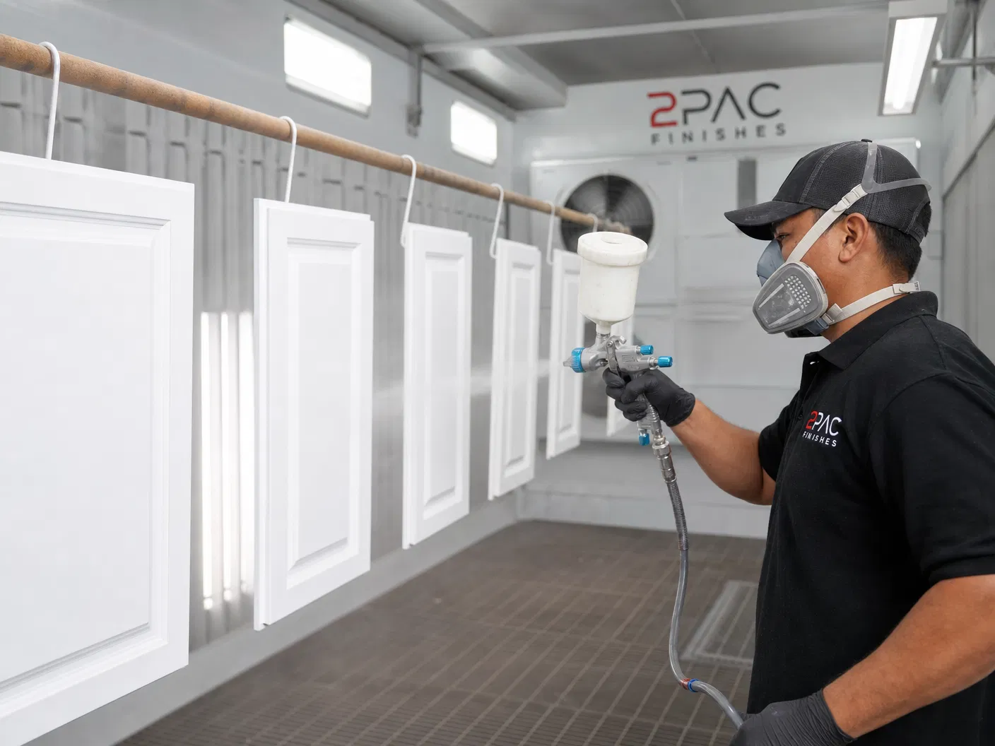 Spray Booth in Action