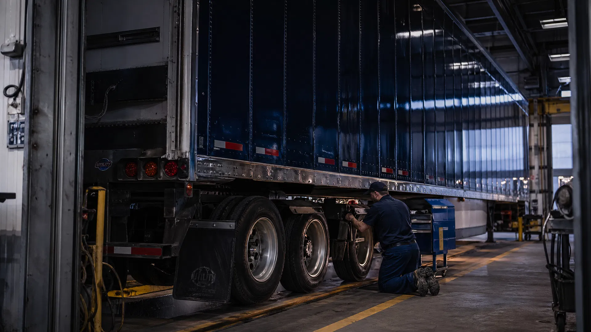 Expert semi trailer repair and maintenance including roof patches, panel repairs, and structural work at A-1 Diesel Repair