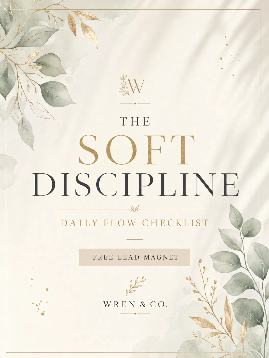 The Soft Discipline Daily Flow Checklist