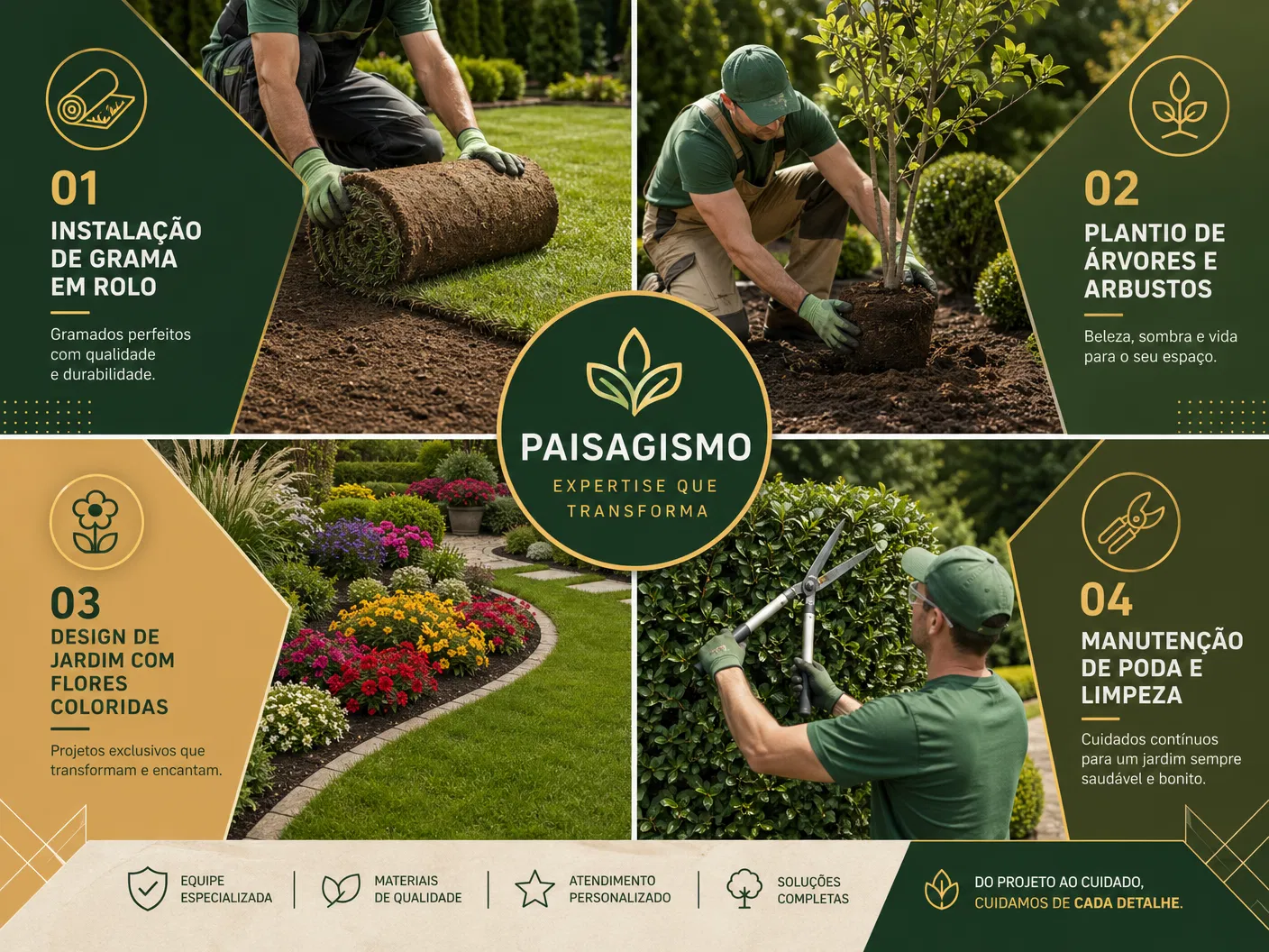Instalação de Grama em Rolo