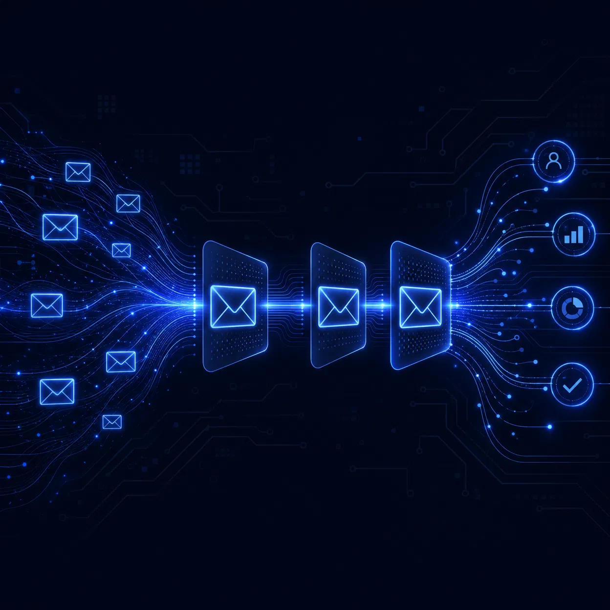 Cold email process visualization