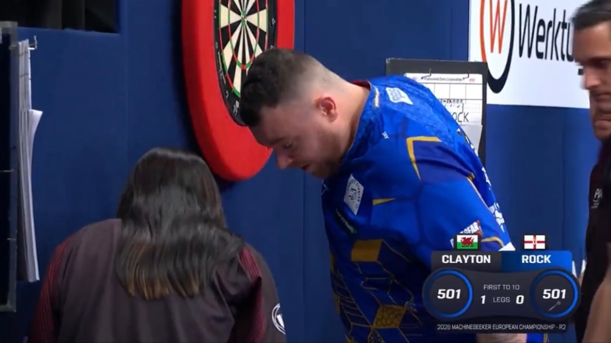 Rock LOSES dart in bizarre moment at Euros 