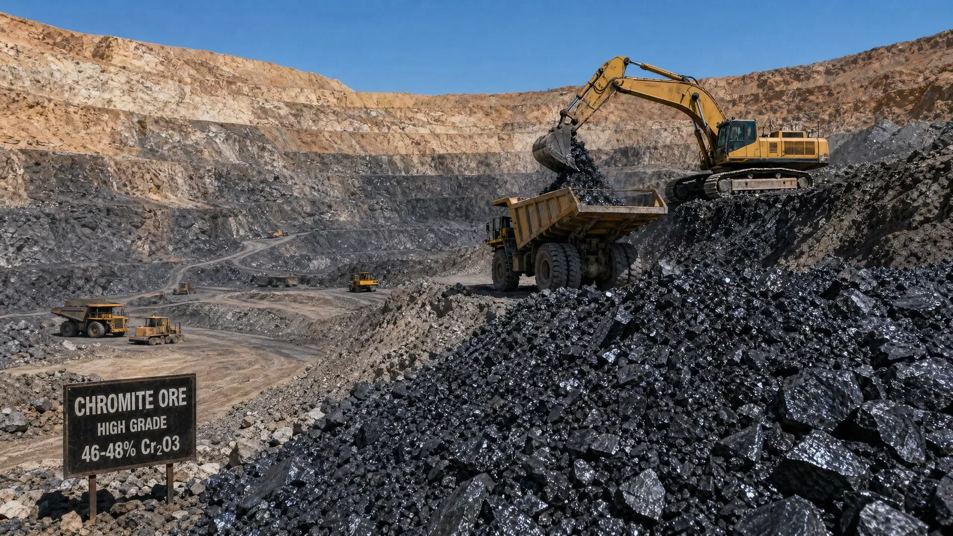 Chrome ore mining operations