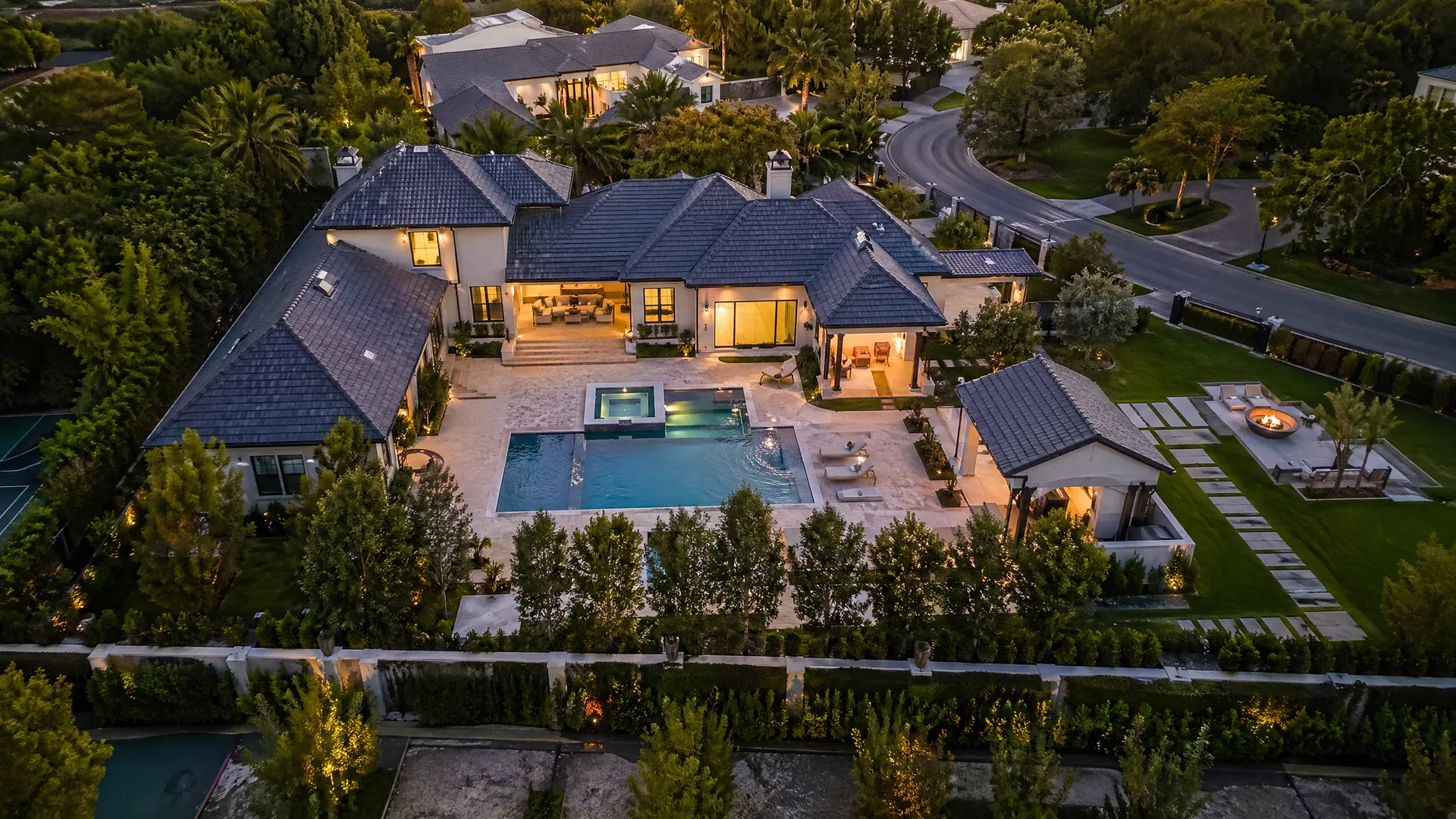 Aerial property view