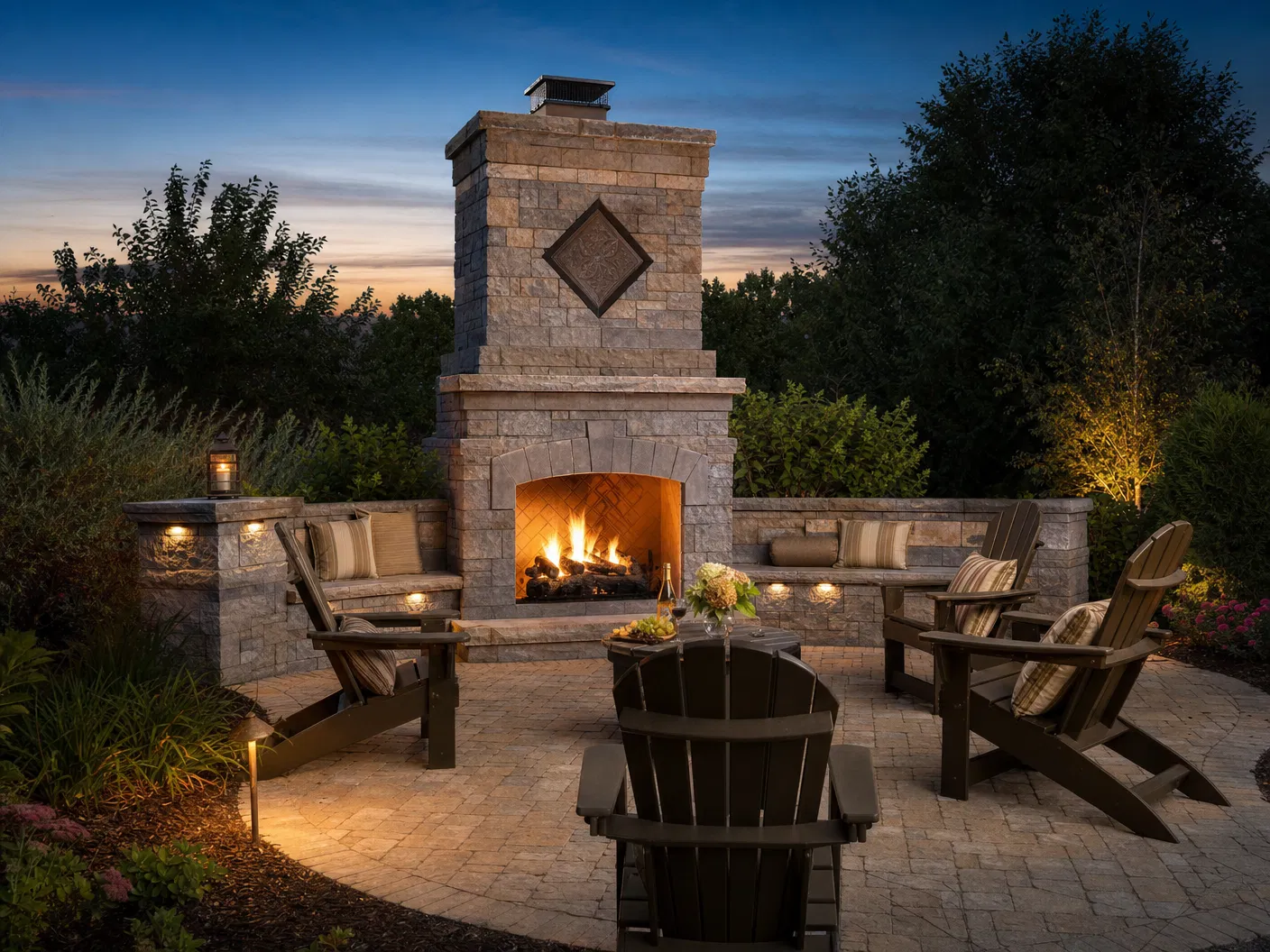Stone Fireplace Retreat