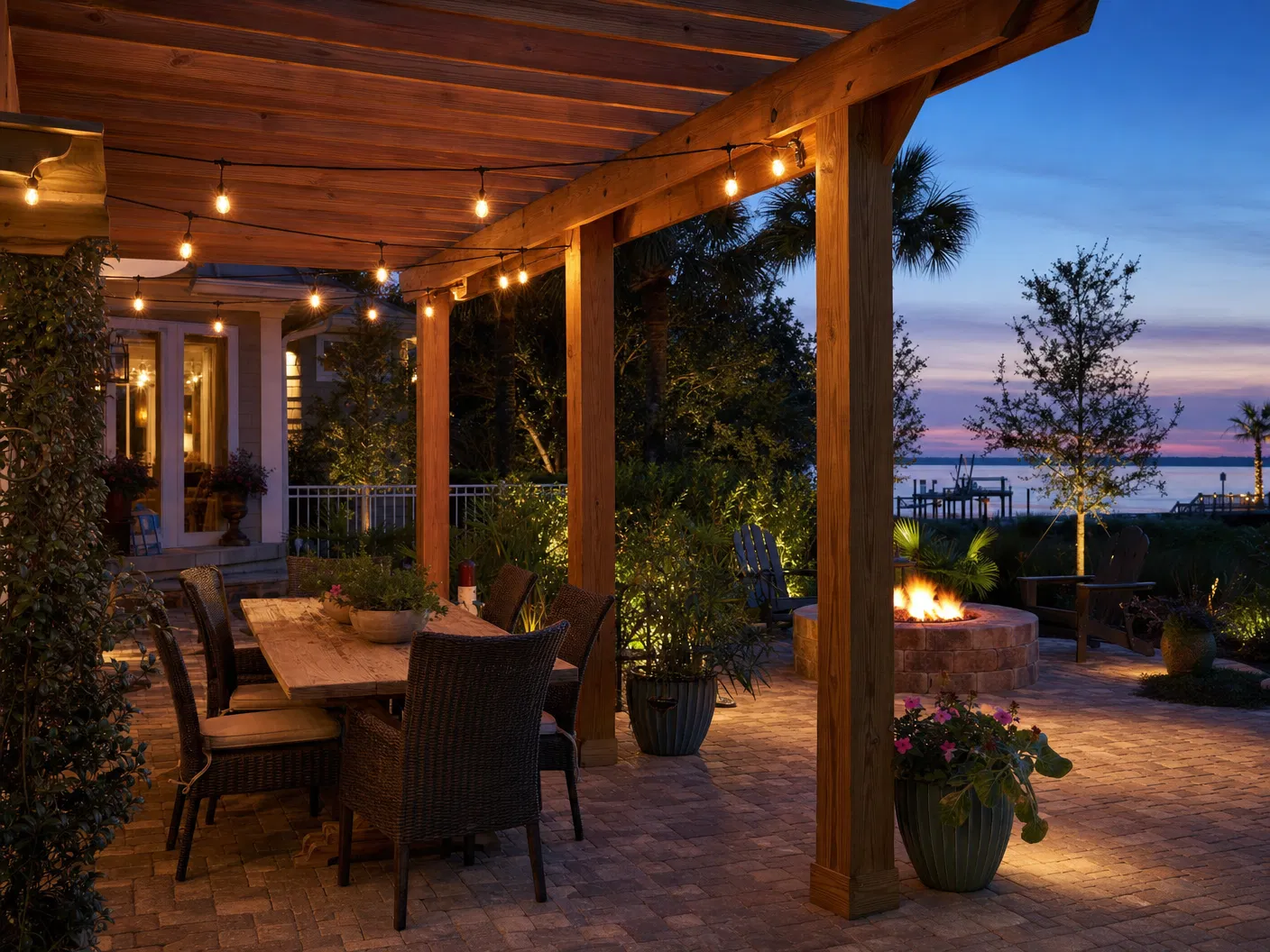 Pergola & Fire Pit