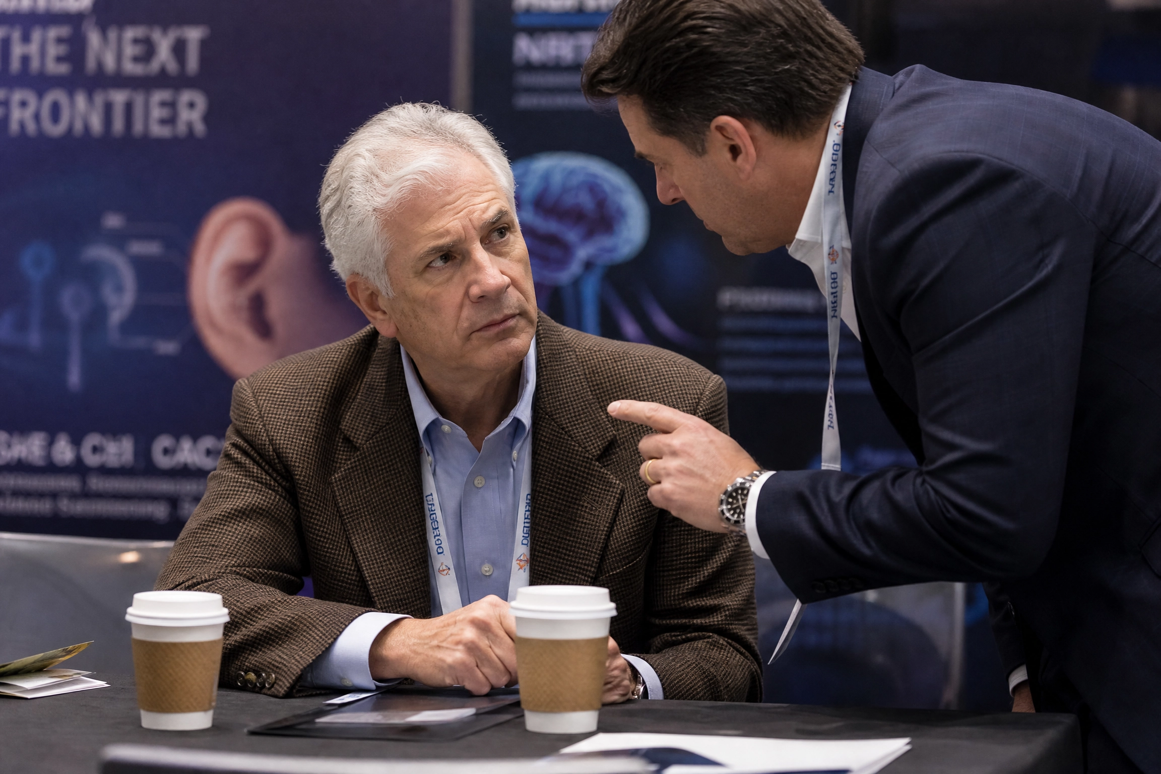 Dr. Halstead confronted at conference