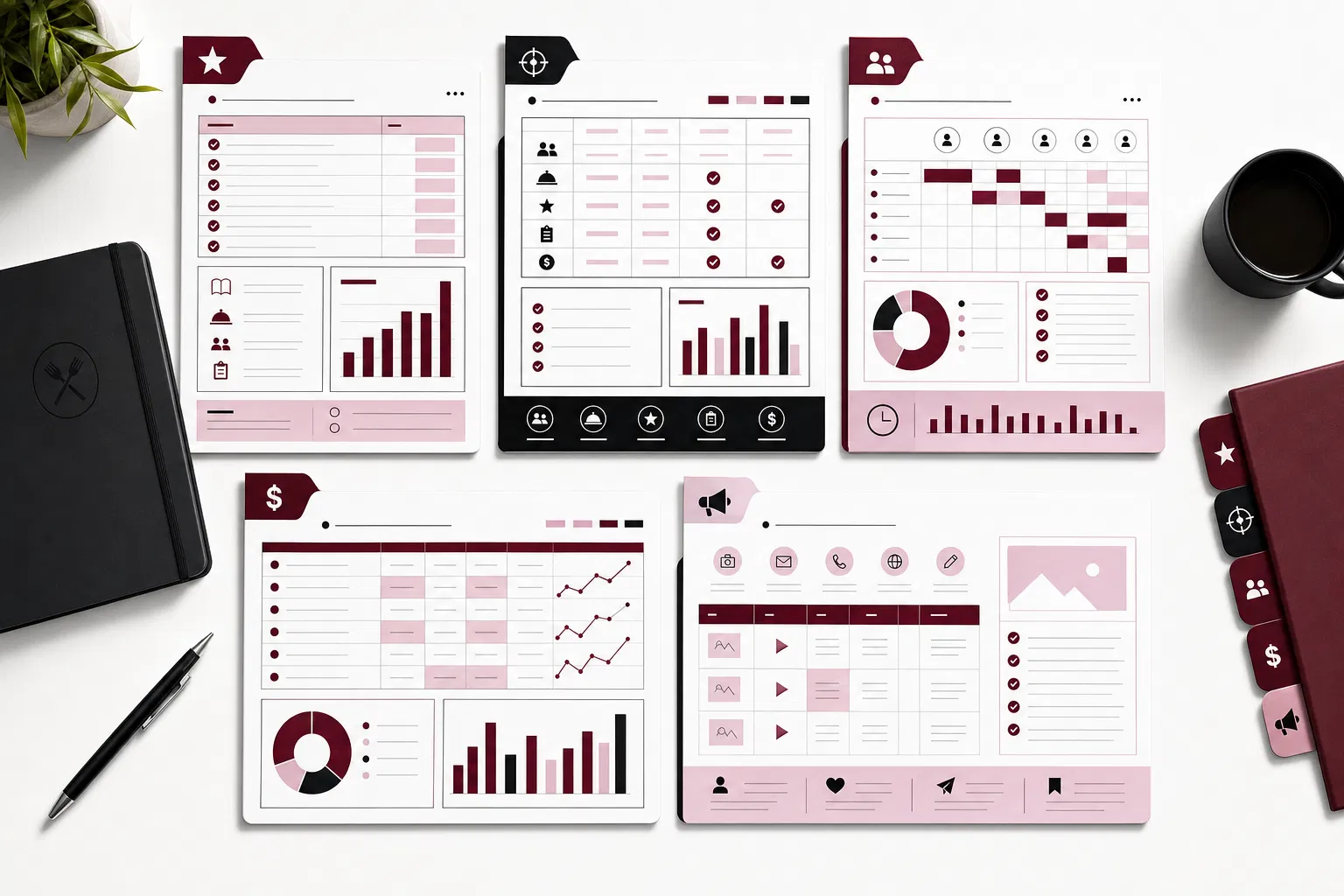 Organized hospitality control modules for labor COGS prime cost revenue and weekly action