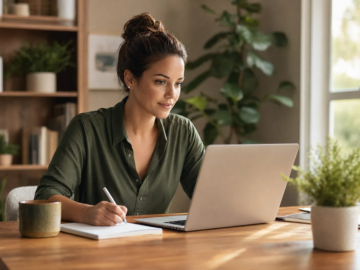 Professional taking online training