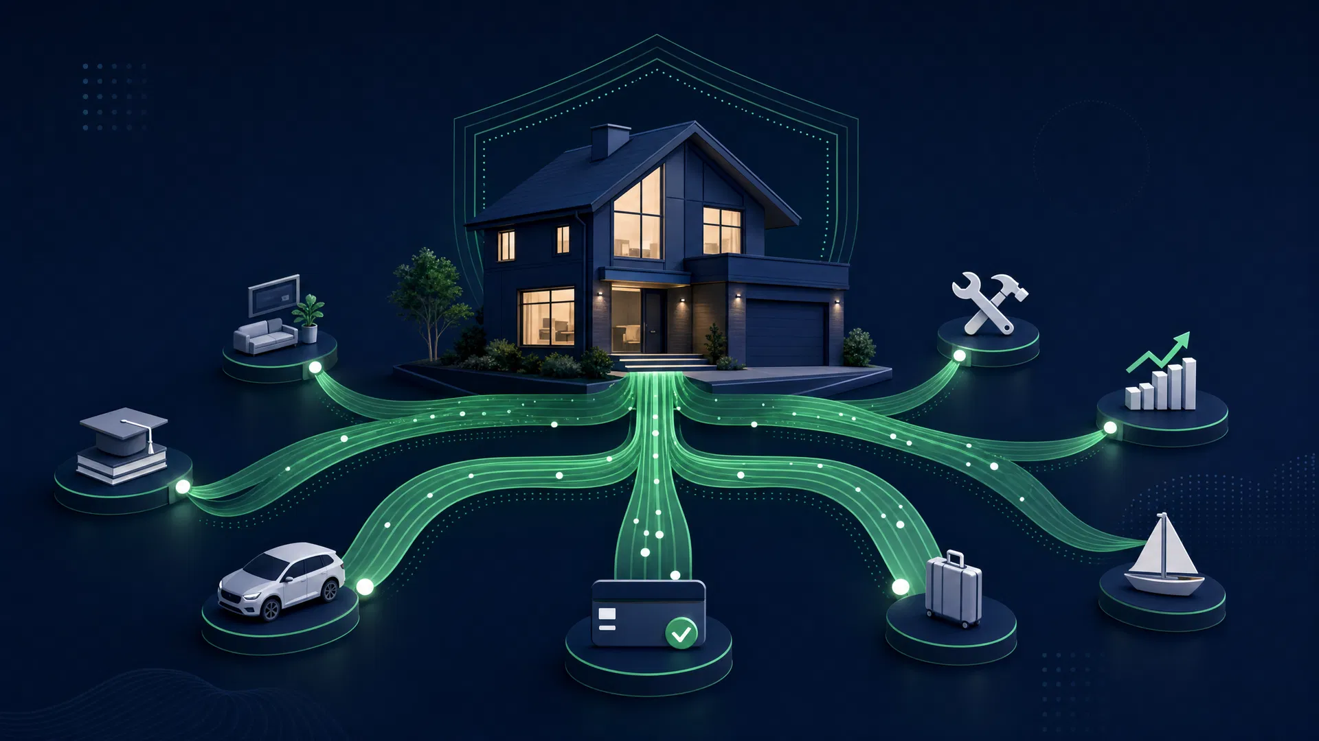 HELOC flexible credit visualization