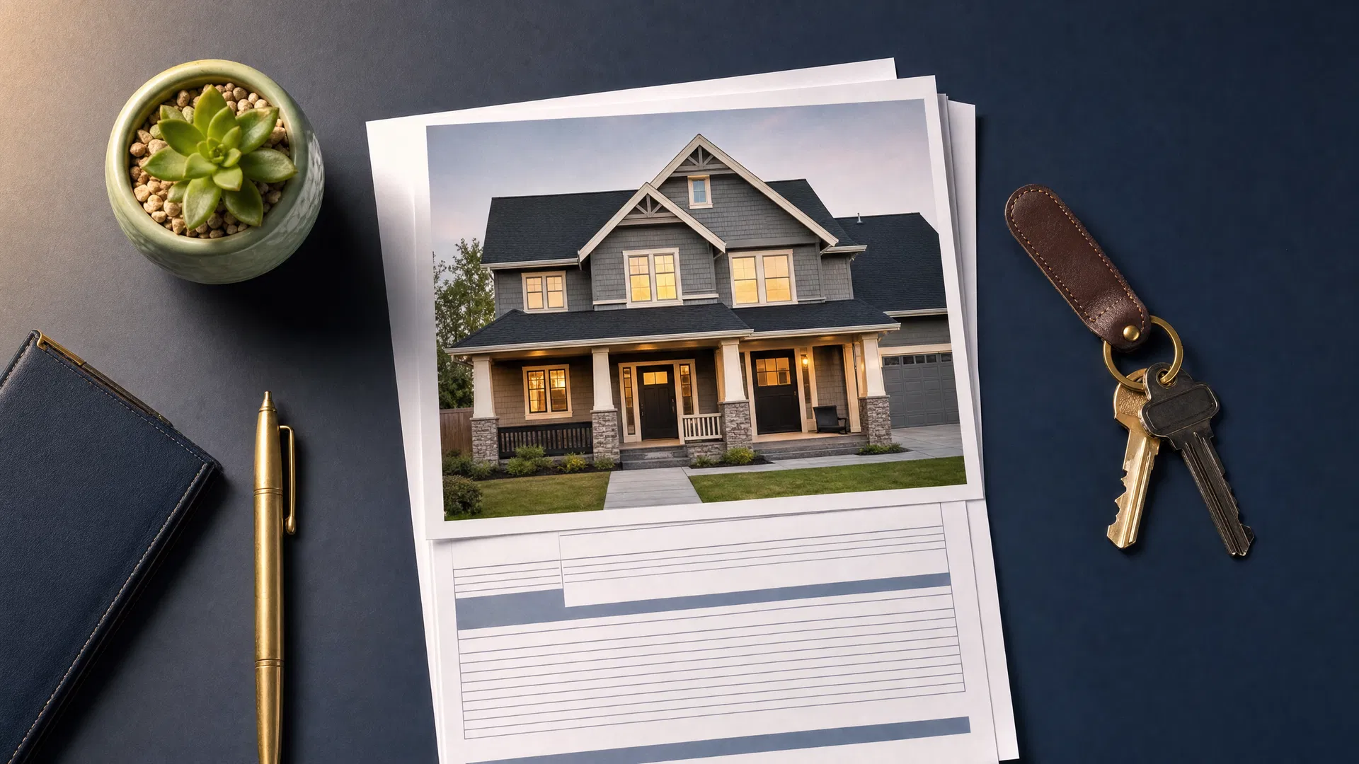 Mortgage documents and keys