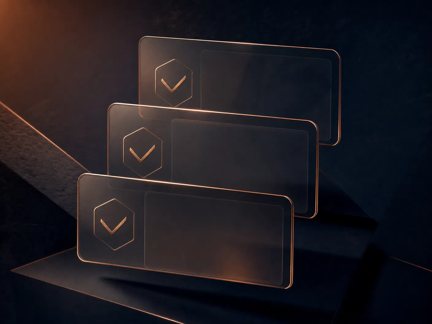 Abstract premium offer stack