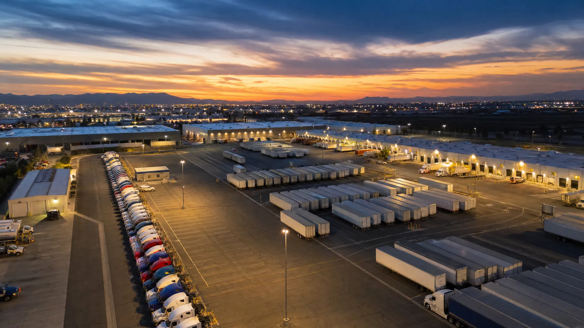 Freight distribution yard