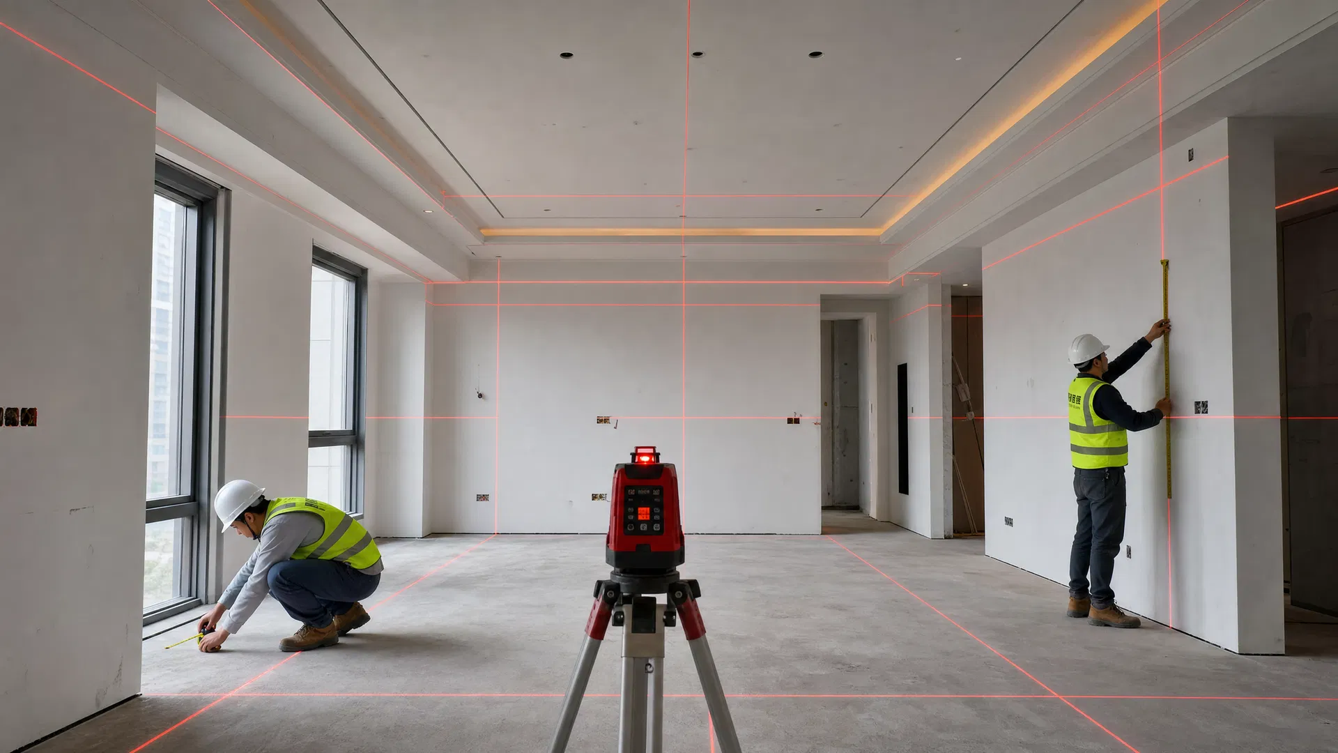 Laser Setup & Line Marking