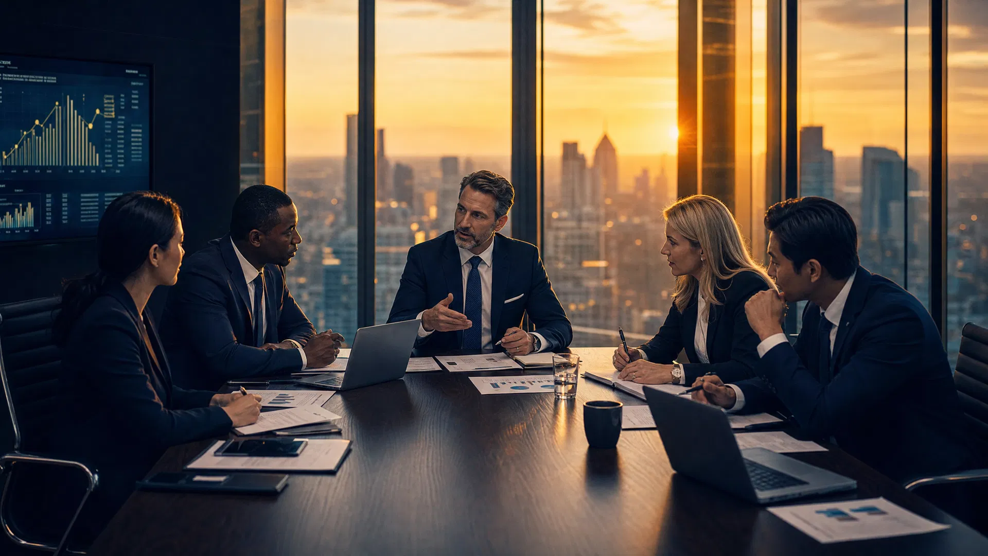 Reunião estratégica corporativa